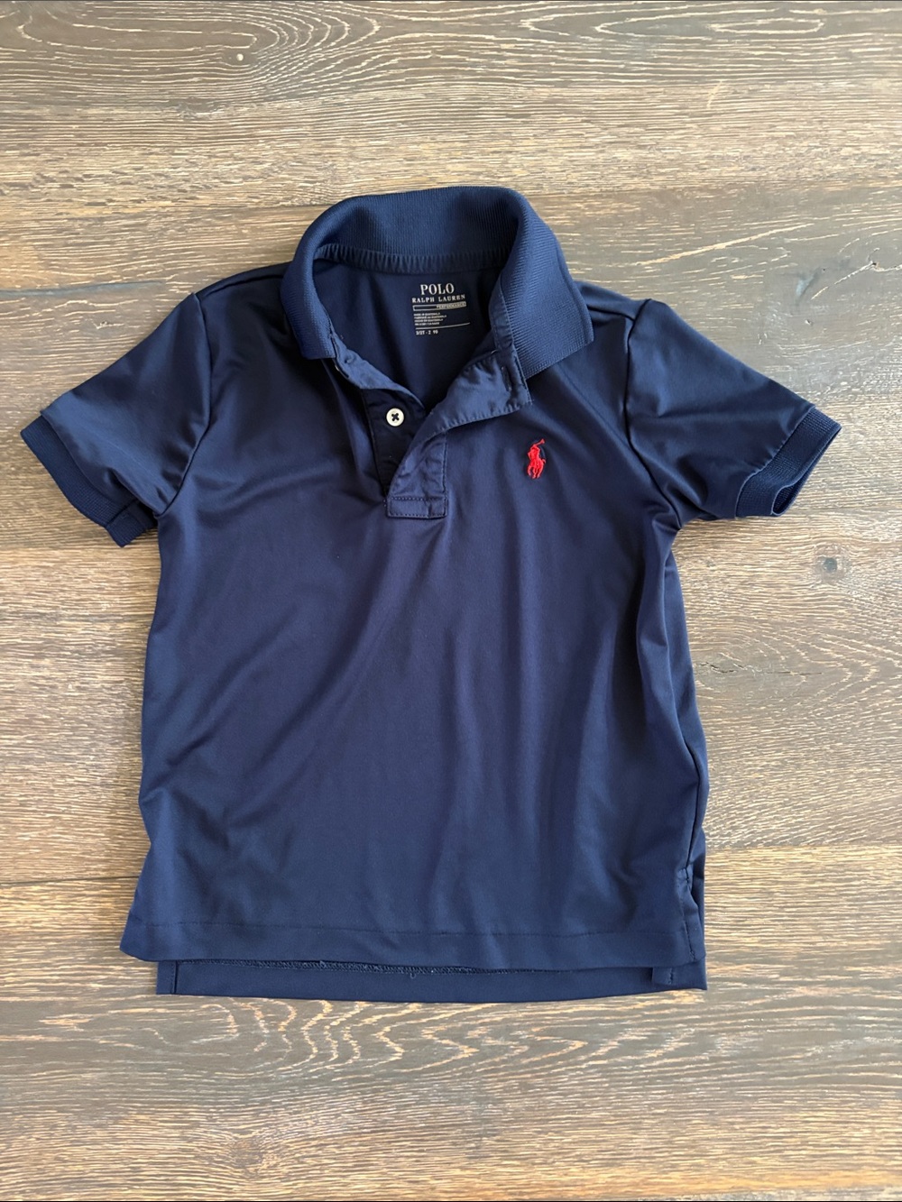 Polo by Ralph Lauren Navy Polo with Red Pony Embroidery
